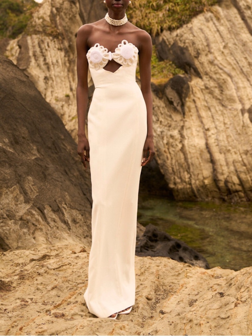 sau lee evelyn strapless dress